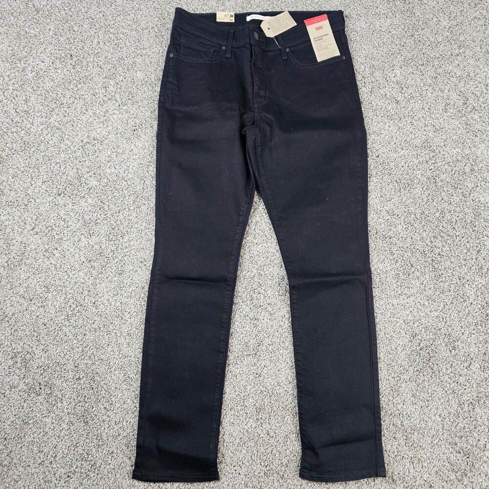 Levis 311 Jeans Womens 10 Short 31x27 Black Shaping Skinny Hyper Soft Stretch